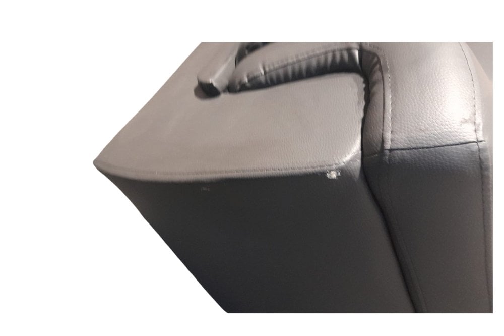 Outlet Lazar Black Leather 2 Seater Sofa