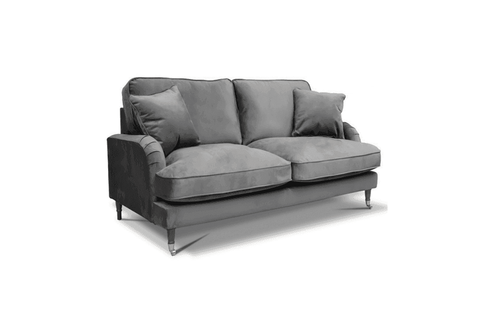 Outlet Rupert Grey Velvet 2 Seater Sofa