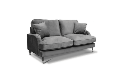 Outlet Rupert Grey Velvet 2 Seater Sofa