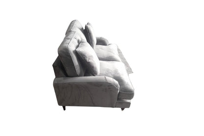 Outlet Rupert Grey Velvet 2 Seater Sofa