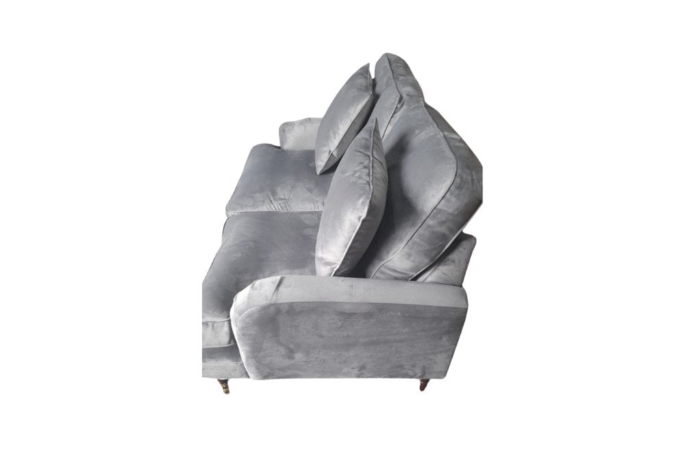 Outlet Rupert Grey Velvet 2 Seater Sofa