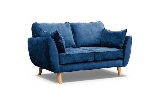 Outlet Connection Zinc Blue Fabric 2 Seater Sofa