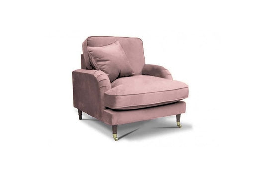 Outlet Rupert Pink Velvet Armchair