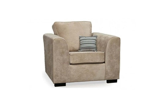 Outlet Nancy Beige Fabric Armchair