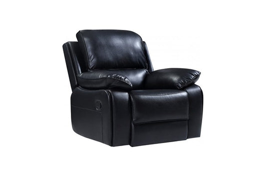Outlet Holden Leather Black Recliner Armchair