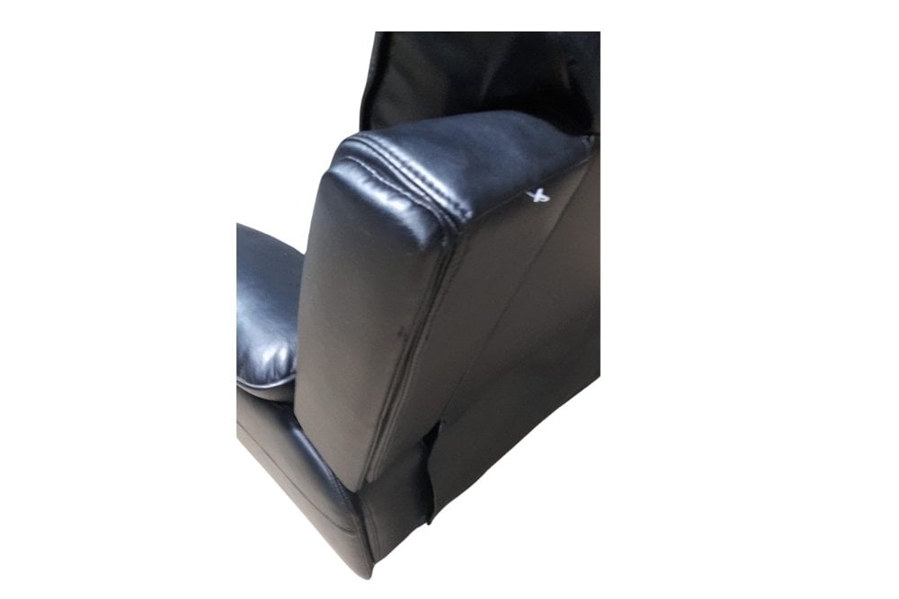 Outlet Holden Leather Black Recliner Armchair