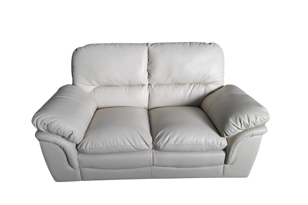Outlet Verona Cream Leather 2 Seater Sofa