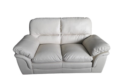 Outlet Verona Cream Leather 2 Seater Sofa