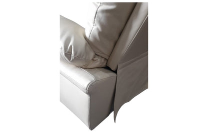 Outlet Verona Cream Leather 2 Seater Sofa