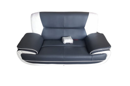 Outlet Passers Grey And White Leather 2 seater