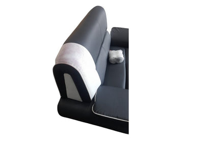Outlet Passers Grey And White Leather 2 seater