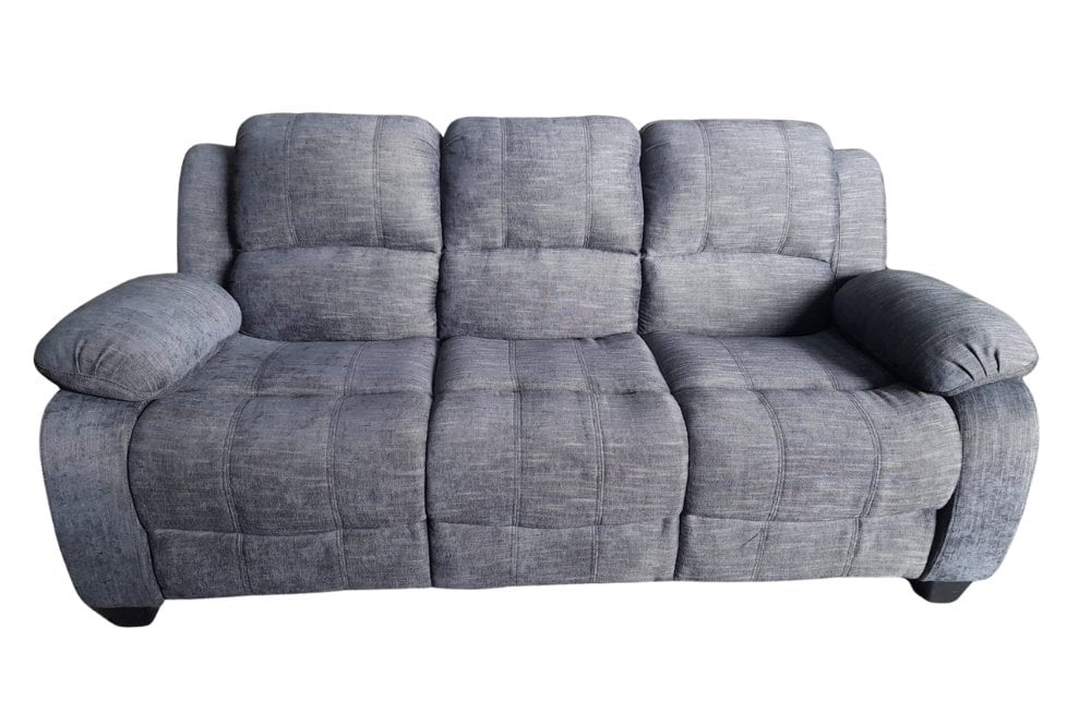 Outlet Valerie Grey Fabric 3 Seater Sofa