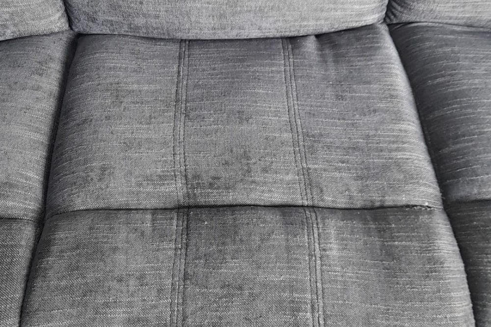 Outlet Valerie Grey Fabric 3 Seater Sofa