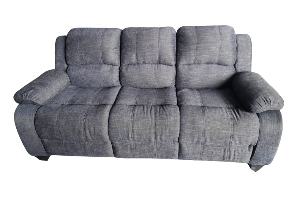 Outlet Valerie Grey Fabric 3 Seater Sofa
