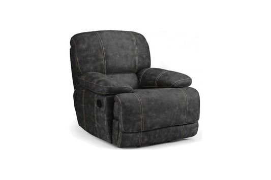 Outlet Gloucester Grey Fabric Electric Recliner Armchair