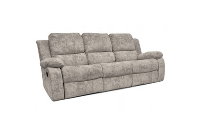 Outlet Valencia Truffle Fabric 3 Seater Recliner Sofa