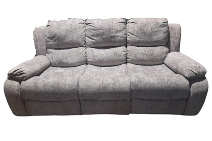 Outlet Valencia Truffle Fabric 3 Seater Recliner Sofa