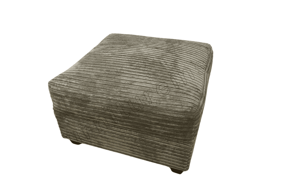 Byron Grey Fabric Footstool
