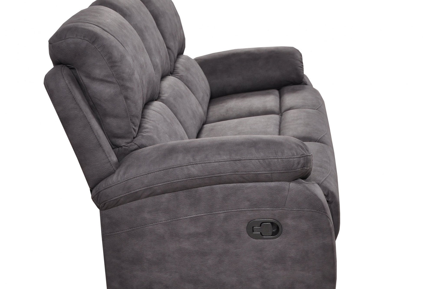 Roma Grey Fabric Recliner 3+3 Seater Sofa Set