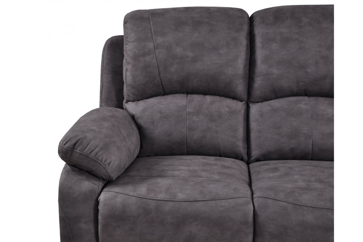 Roma Grey Fabric Recliner 3+3 Seater Sofa Set