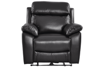 Dandrea Genuine Leather Black  Electric Power Recliner Armchair