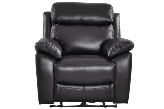 Dandrea Genuine Leather Black  Electric Power Recliner Armchair