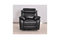 Dandrea Genuine Leather Black Electric Power Recliner Armchair - Furniture Instore