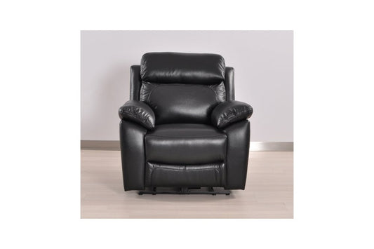 Dandrea Genuine Leather Black Electric Power Recliner Armchair - Furniture Instore