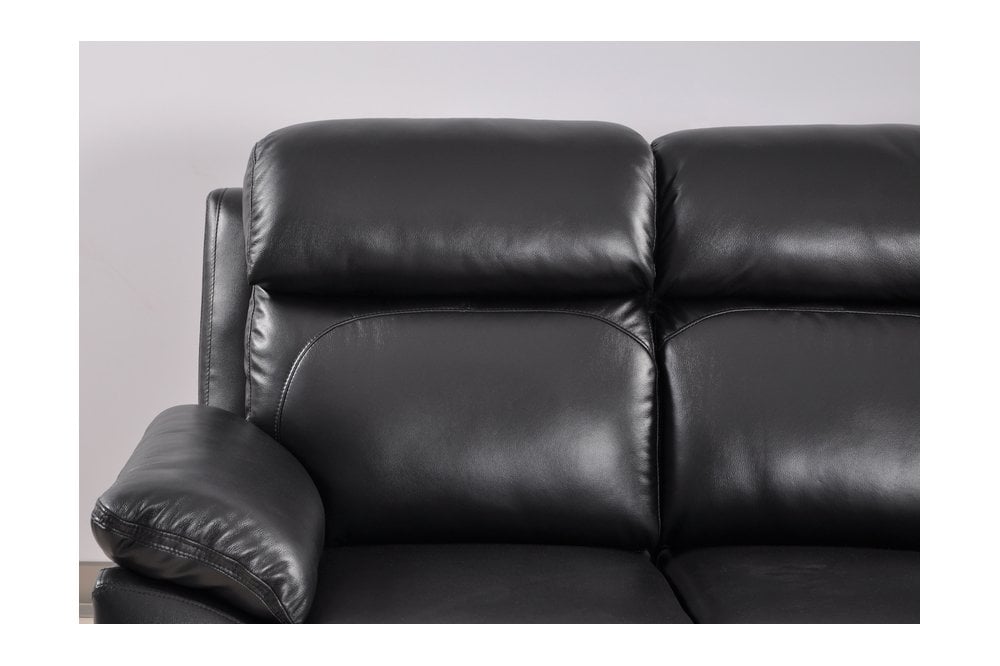 Dandrea Genuine Leather Black  Electric Power Recliner Armchair