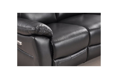Dandrea Genuine Leather Black  Electric Power Recliner Armchair