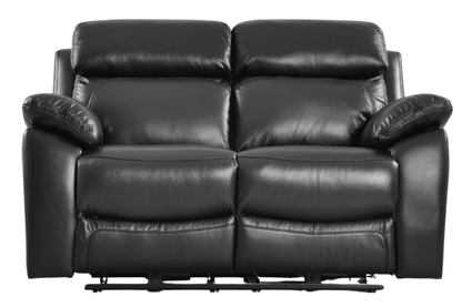 Dandrea Genuine Leather Black  Electric Power Recliner 2 Seater