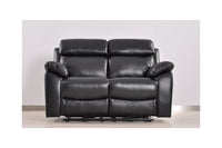 Dandrea Genuine Leather Black Electric Power Recliner 2 Seater - Furniture Instore