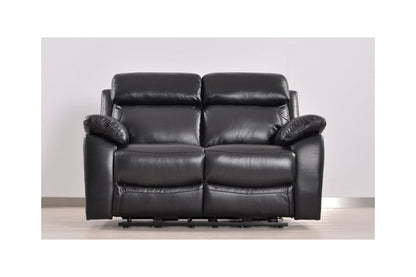Dandrea Genuine Leather Black  Electric Power Recliner 2 Seater
