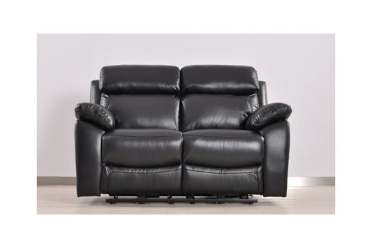 Dandrea Genuine Leather Black Electric Power Recliner 2 Seater - Furniture Instore