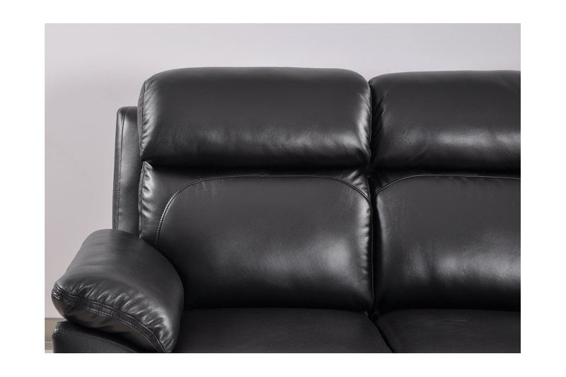 Dandrea Genuine Leather Black Electric Power Recliner 2 Seater - Furniture Instore