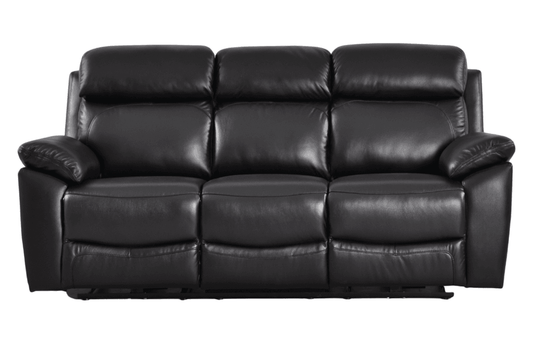 Dandrea Genuine Leather Black Electric Power Recliner 3 Seater