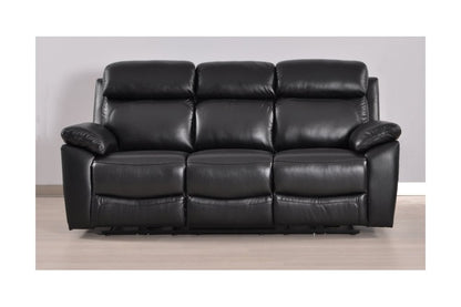 Dandrea Genuine Leather Black Electric Power Recliner 3 Seater