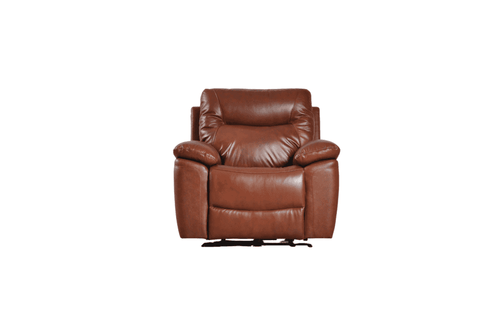 Amarien Genuine Leather Tan Electric Power Recliner Armchair