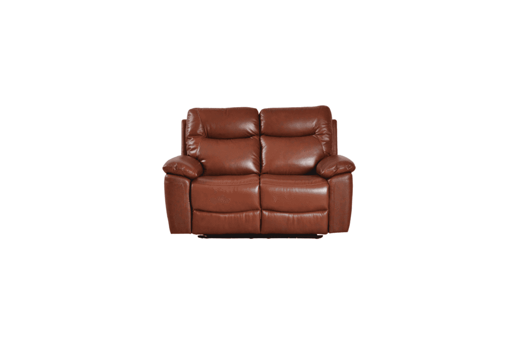 Amarien Genuine Leather Tan Electric Power Recliner 2 Seater