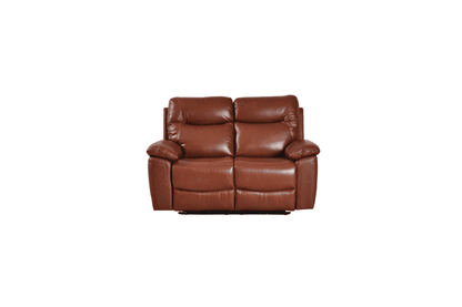 Amarien Genuine Leather Tan Electric Power Recliner 2 Seater