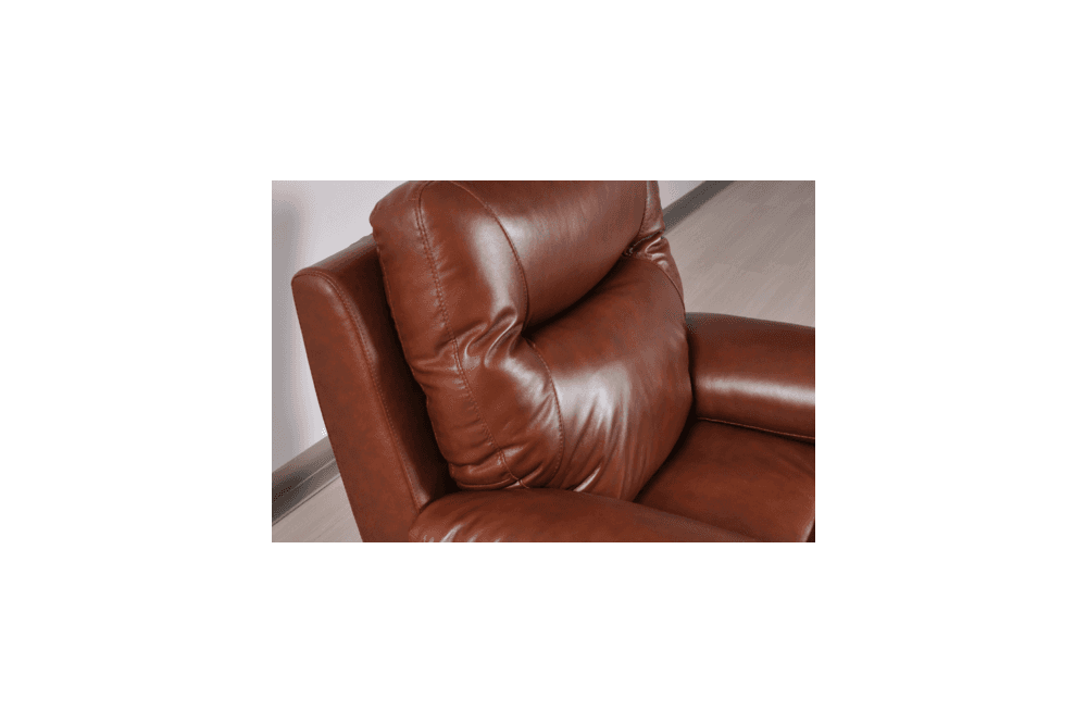 Amarien Genuine Leather Tan Electric Power Recliner 3 Seater