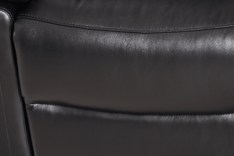 Amarien Genuine Leather Black Electric Power Recliner Armchair - Furniture Instore