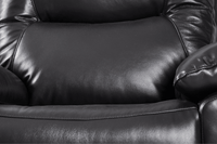 Amarien Genuine Leather Black Electric Power Recliner 2 Seater - Furniture Instore