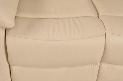 Amarien Genuine Leather  Cream Electric Power Recliner Armchair