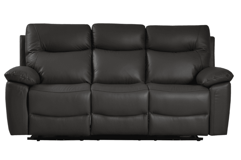 Amarien Genuine Leather Grey Electric Power Recliner 3 Seater - Furniture Instore