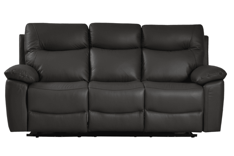 Amarien Genuine Leather Grey Electric Power Recliner 3 Seater - Furniture Instore