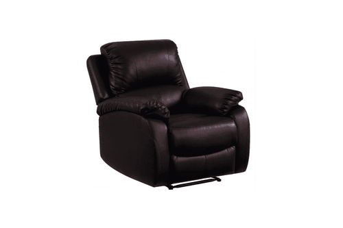 Roma Brown Leather Manual Recliner Armchair