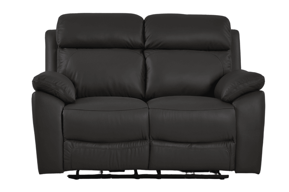 Dandrea Genuine Leather Grey Electric Power Recliner 2 Seater Sofa - Furniture Instore