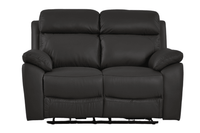 Dandrea Genuine Leather Grey Electric Power Recliner 2 Seater Sofa