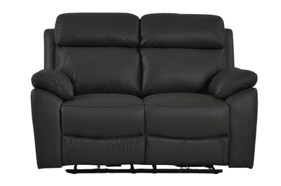 Dandrea Genuine Leather Grey Electric Power Recliner 2 Seater Sofa